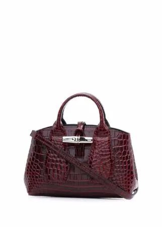 Longchamp маленькая сумка-тоут Roseau с тиснением под крокодила