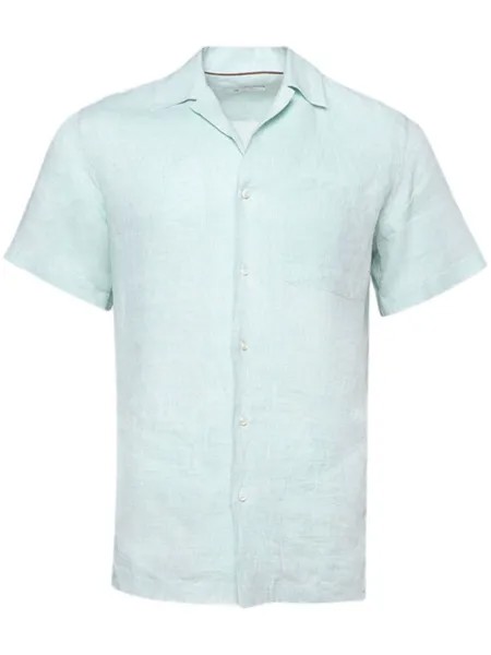 Loro Piana полупрозрачная рубашка Tindaro, синий