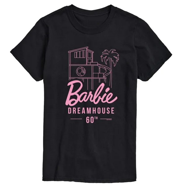 Футболка с рисунком Big & Tall Dreamhouse 60th Barbie, черный