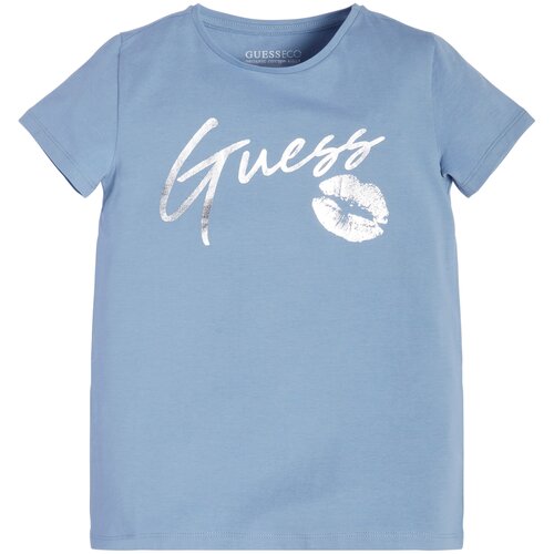 Футболка GUESS, хлопок, размер 152, голубой