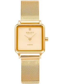 Fashion наручные  женские часы Obaku V301LXGGMG. Коллекция Diamond