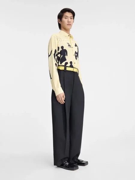 Рубашка с конным принтом Симон Jacquemus, желтый