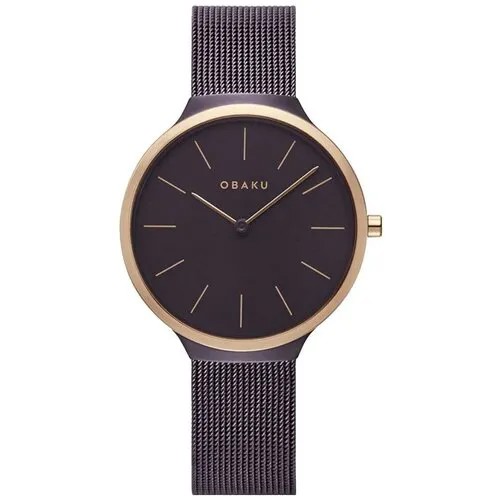 Наручные часы OBAKU Наручные часы Obaku V240LXXNMN, коричневый