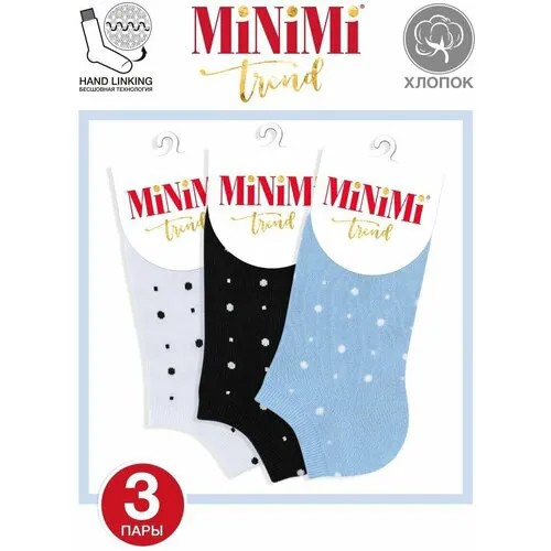 Носки MiNiMi, комплект, 3 пары, размер 39-41 (25-27), мультиколор