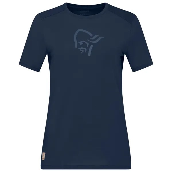 Рубашка из мериноса Norrøna Women's Femund Equaliser Merino T Shirt, цвет Indigo Night