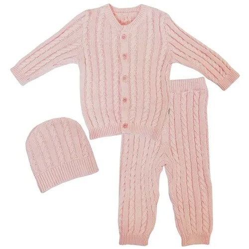 Комплект одежды Папитто, размер 68, розовый