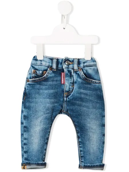 Dsquared2 Kids джинсы с эффектом потертости