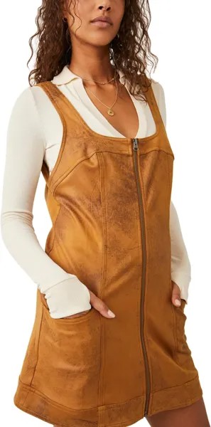 Платье Western Wind Mini Free People, цвет Camel