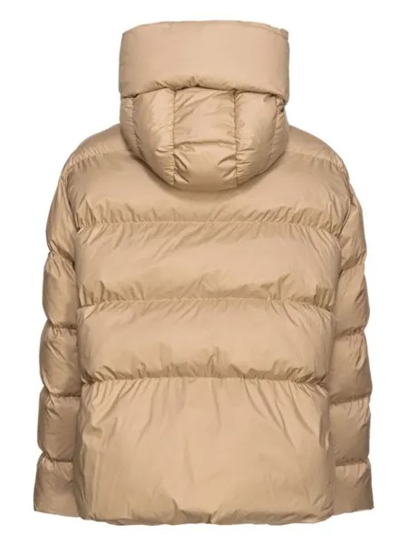 PINKO пуховик с капюшоном, нейтральный цвет