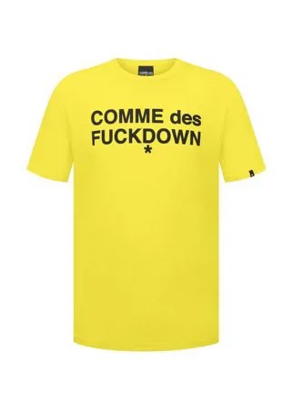 Хлопковая футболка Comme des Fuckdown