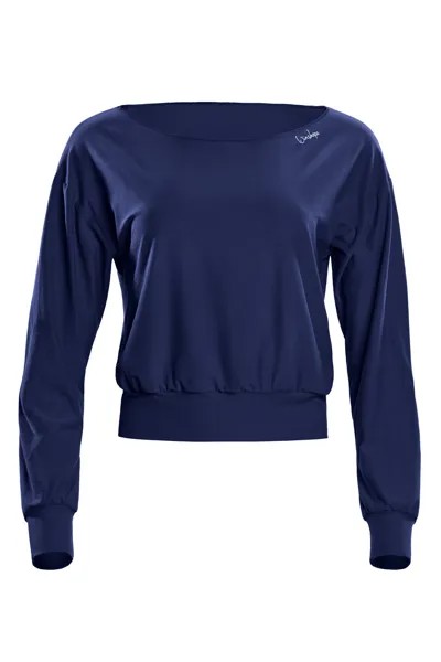 Лонгслив Winshape Functional Light and Soft Cropped Long Sleeve Top LS003LS, темно синий
