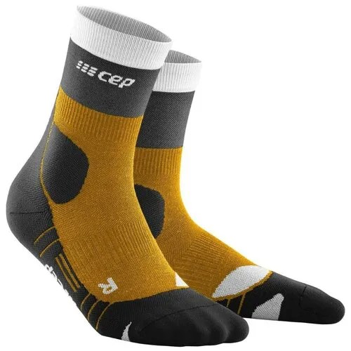 Мужские тонкие носки CEP merino C513UM Medi с шерстью мериноса, Золотистый, размер 3