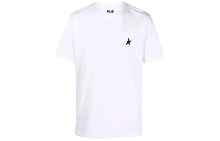 Футболка с короткими рукавами и логотипом One Star Golden Goose, белый