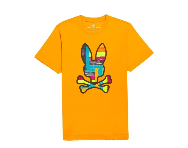 Мужская футболка Psycho Bunny Dyckman с рисунком Yukon Gold B6U980U1PC-YKG, желтый