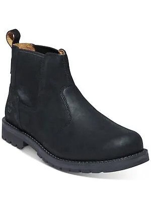 TIMBERLAND Мужские кожаные черные туфли Челси с язычком Redwood Falls Toe Block Heel 11 M