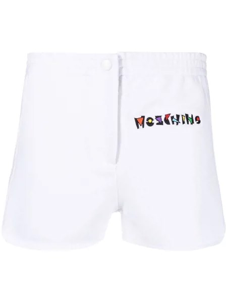 Moschino шорты из джерси с вышитым логотипом