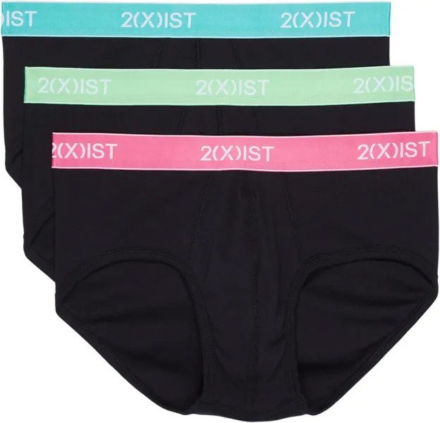 Трусы 2(X)IST 3-Pack ESSENTIAL Contour Pouch Brief, цвет Turquoise/Summer Green/Carmine Rose