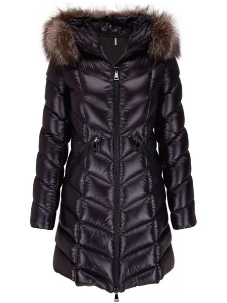 Moncler пуховик на молнии, черный