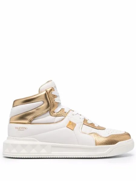 Высокие кроссовки Roman Stud Valentino Garavani, белый