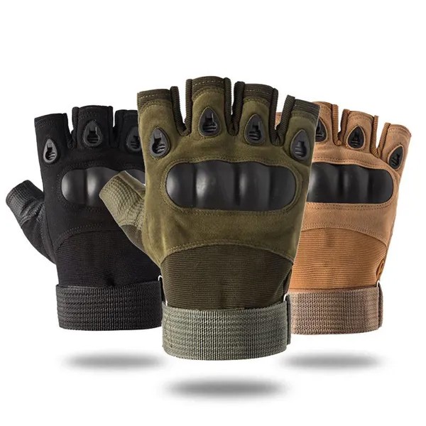 Мужские военные тактические велосипедные перчатки дышащие противоскользящие полупальчик спортивные перчатки MTB велосипед перчатки