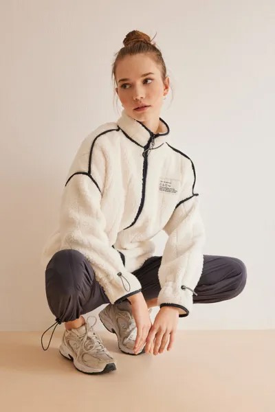 Короткий халат из белой овчины Women'secret, белый