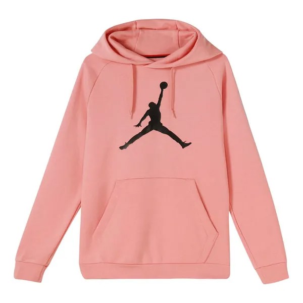 Толстовка Men's Air Jordan Large logo Printing Pullover Autumn Quartz Pink, розовый