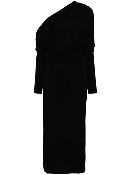 Elie Saab платье с асимметричным подолом, черный
