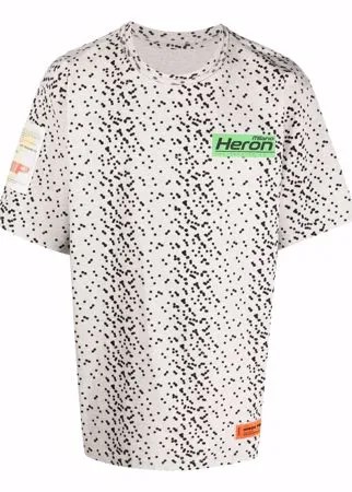 Heron Preston футболка в горох с логотипом