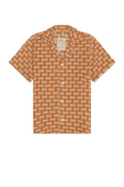 Рубашка OAS Camel Layer Zig Cuba Terry, бежевый