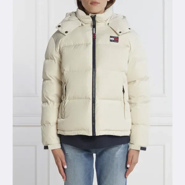 Пуховик стандартного кроя Tommy Hilfiger, экрю