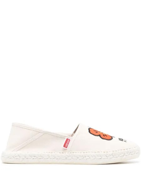Kenzo эспадрильи Boke Flower из канваса, нейтральный цвет