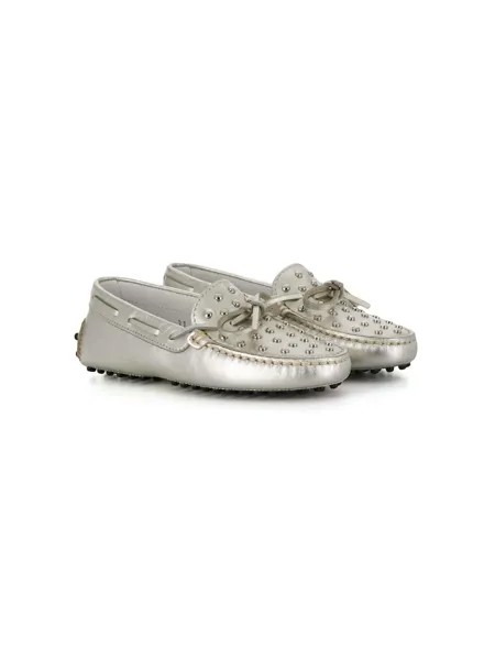 Tod's Kids лоферы с заклепками