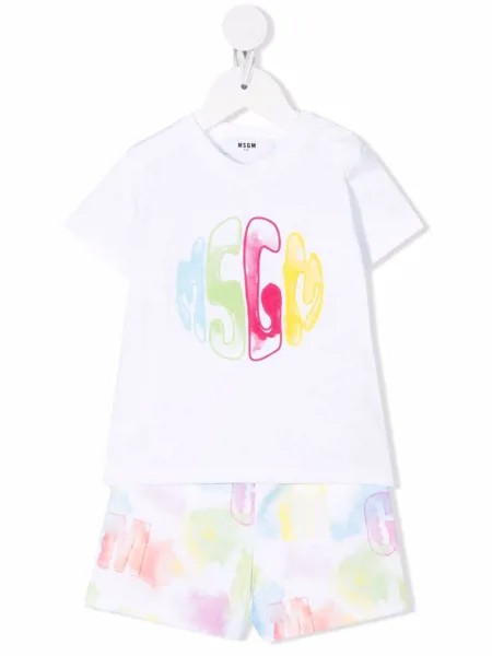 MSGM Kids спортивный костюм с принтом тай-дай