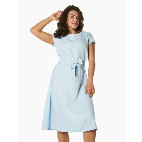 Платье Тамбовчанка, размер 52, голубой