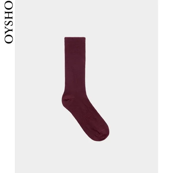 Носки Oysho хлопковые, коричневый