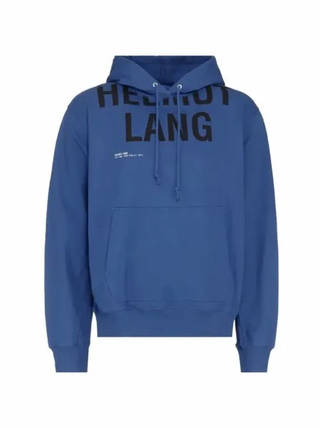 Хлопковое худи с логотипом Helmut Lang