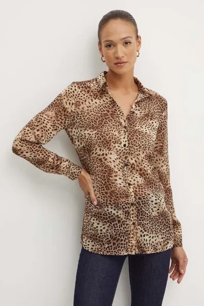 КЛУИ рубашка Guess, коричневый