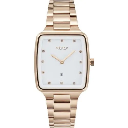 Наручные часы OBAKU V271LDVWSV, золотой, белый