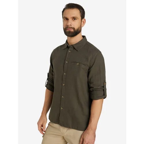 Рубашка OUTVENTURE, размер 48, коричневый