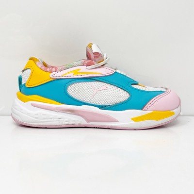 Кроссовки Puma Girls RS Fast Flower Aura 382596-01 Многоцветная Повседневная Обувь Размер 8C