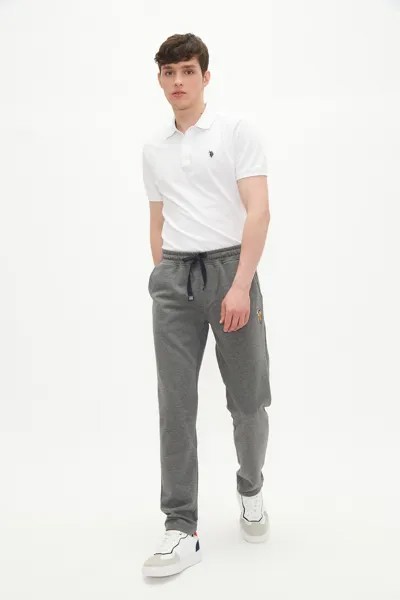 Спортивные брюки мужские U.S. POLO Assn. G081SZ0OP0HENBIXSK21-R серые XL