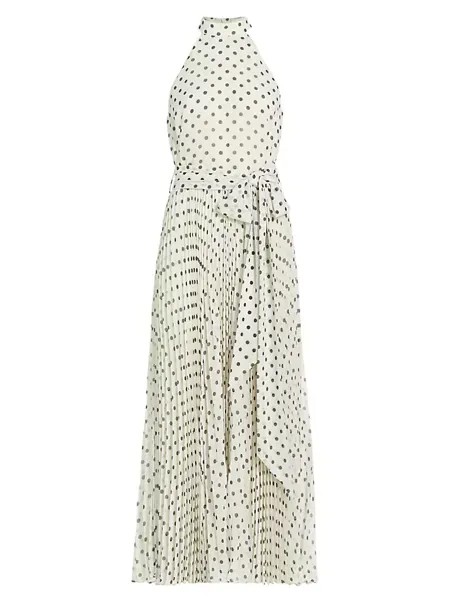 Платье миди для пикника Sunray в горошек Zimmermann, цвет cream black dot