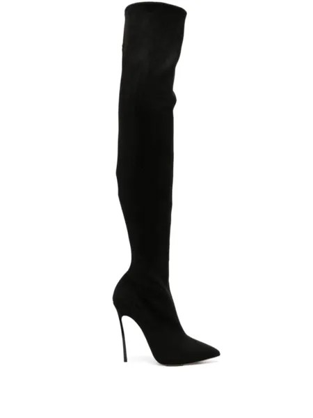 Casadei сапоги Джулия 100мм, черный