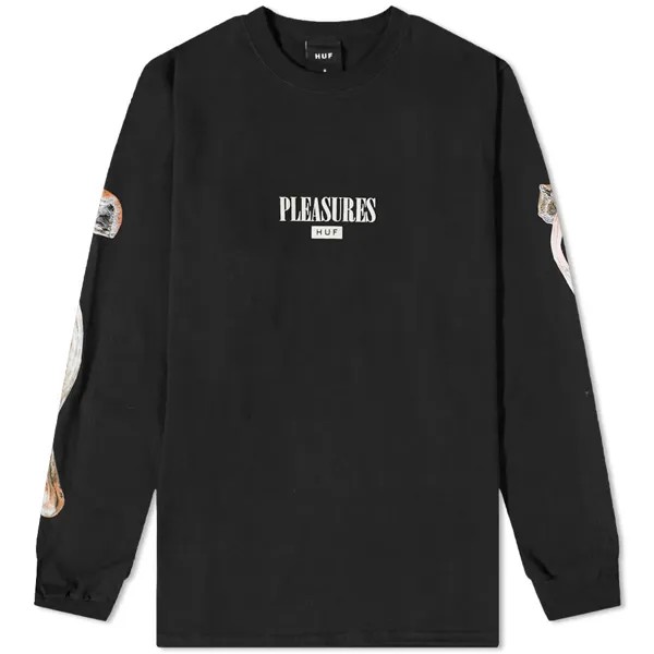 Футболка PLEASURES X Huf Long Sleeve Spore Tee