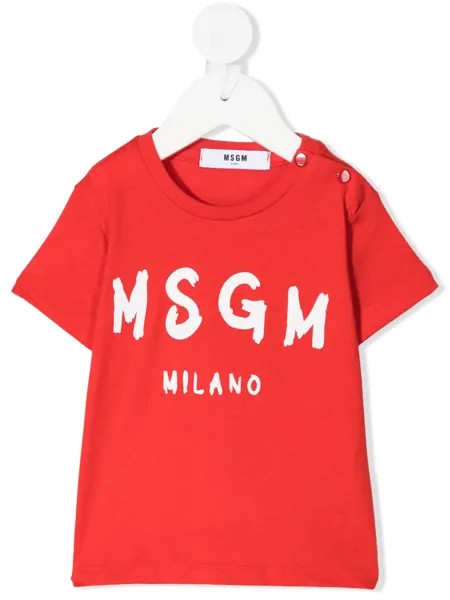 MSGM Kids футболка с логотипом