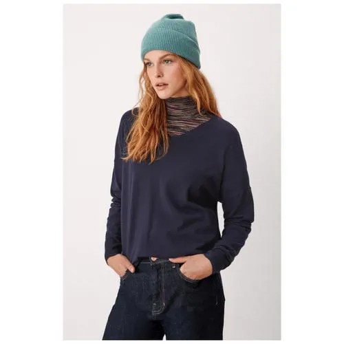 Пуловер женский, s.Oliver, артикул: 120.10.110.17.170.2106660, цвет: темно-синий (код цвета 5959), размер: 40