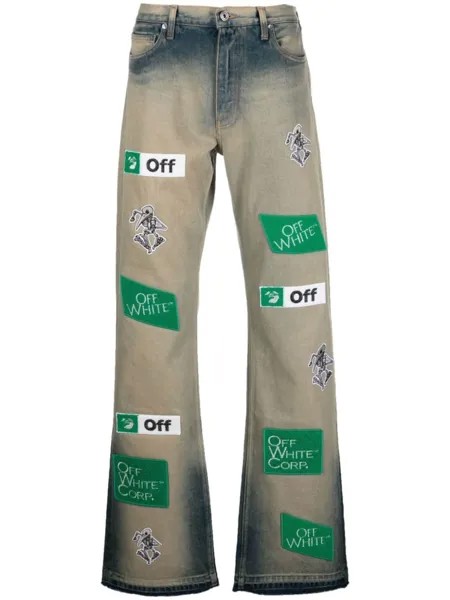 Джинсы Diag с логотипом Off-White, серый