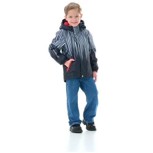 Куртка Oldos, размер 116-60-54, черный, серый