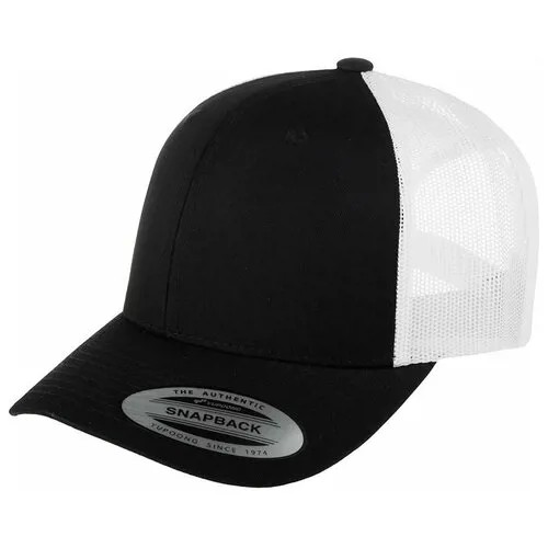 Бейсболка FLEXFIT арт. 6606T (черный / белый), размер ONE