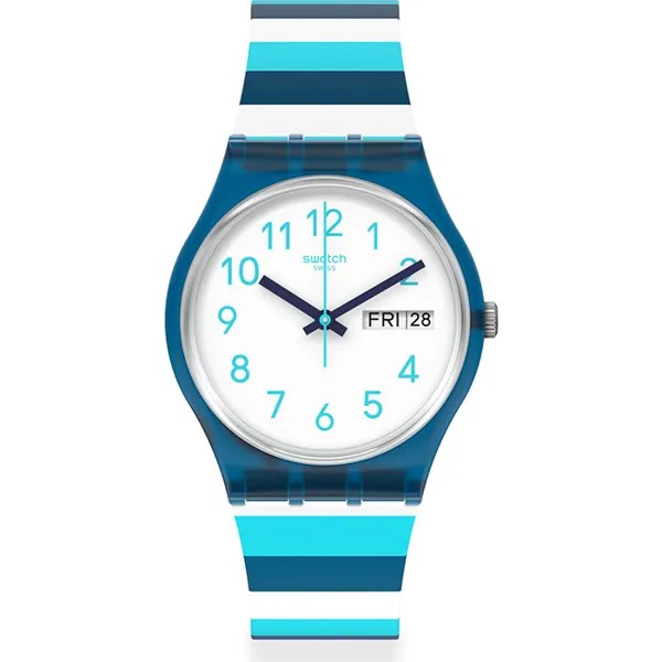 Наручные часы унисекс Swatch GN728 белые/голубые/синие